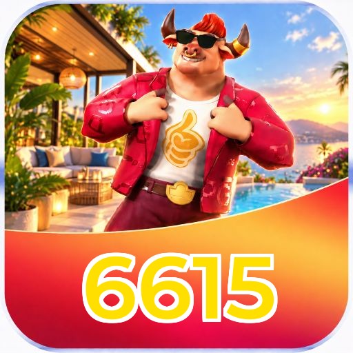 Interface da plataforma 6615 mostrando slots populares e bônus de boas-vindas